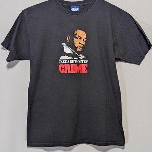 Bodega Mike Tyson McGruff Take A Bite Out Of Crime Black RARE  T-shirt Medium